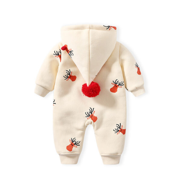 Khaki Padded Warm Baby Clothes Baby Ins Crawling Clothes - Image 5