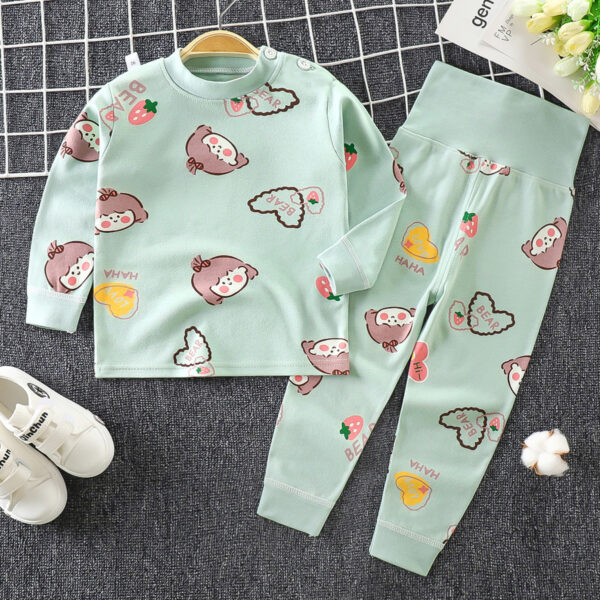 Toddler Boys And Girls Baby Autumn Clothes Long Trousers Home Service - Image 7