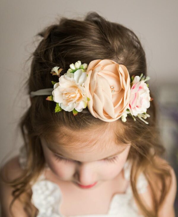 Sweet Child Simulation Head Flower Hair Accessories - Image 2