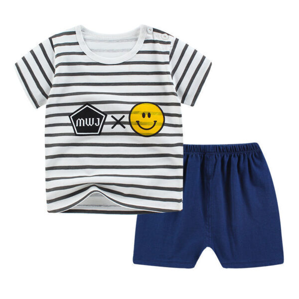 Summer Infant Newborn Baby Boy Clothes Children Clothing Set for Girls Kids T-Shirt Shorts 2PCS Outfits Cotton Casual Clothes - Image 2