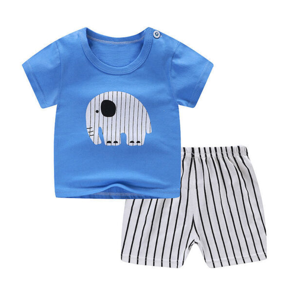 Summer Infant Newborn Baby Boy Clothes Children Clothing Set for Girls Kids T-Shirt Shorts 2PCS Outfits Cotton Casual Clothes - Image 3