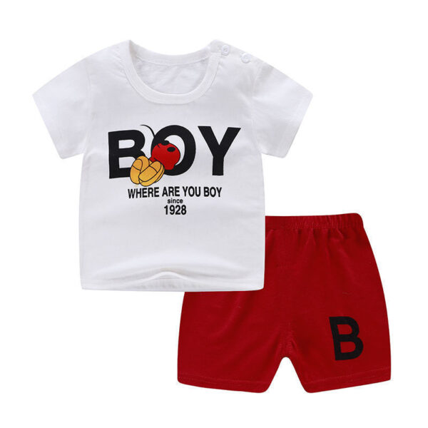 Summer Infant Newborn Baby Boy Clothes Children Clothing Set for Girls Kids T-Shirt Shorts 2PCS Outfits Cotton Casual Clothes - Image 4