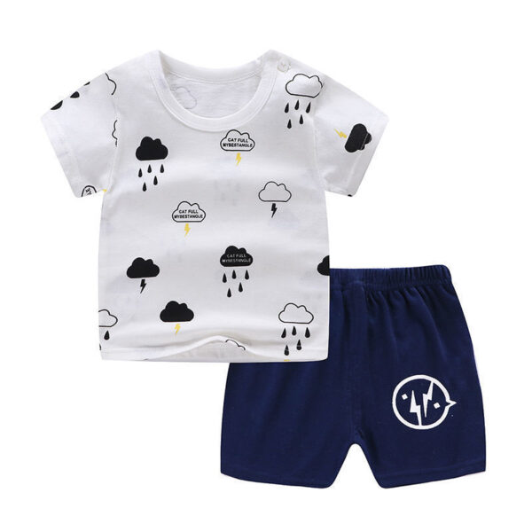 Summer Infant Newborn Baby Boy Clothes Children Clothing Set for Girls Kids T-Shirt Shorts 2PCS Outfits Cotton Casual Clothes - Image 6