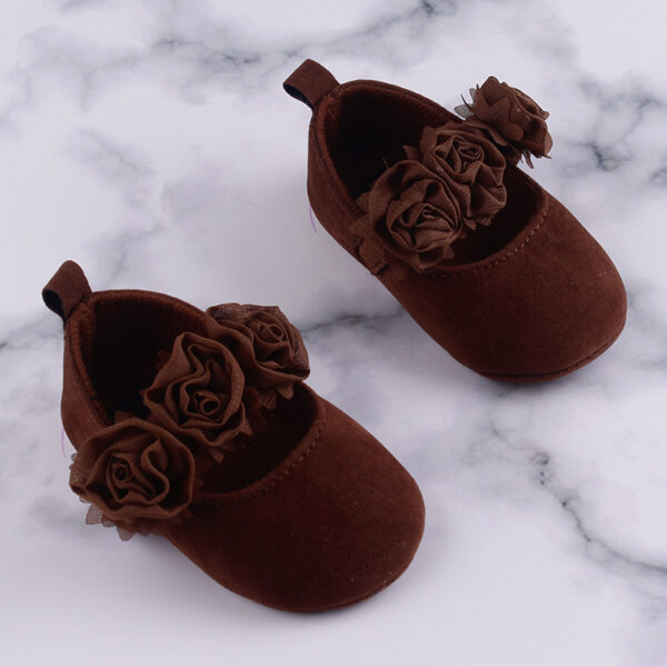 Baby Toddler Shoes Soft-soled Baby Cotton Shoes Wearing Flower Shoes