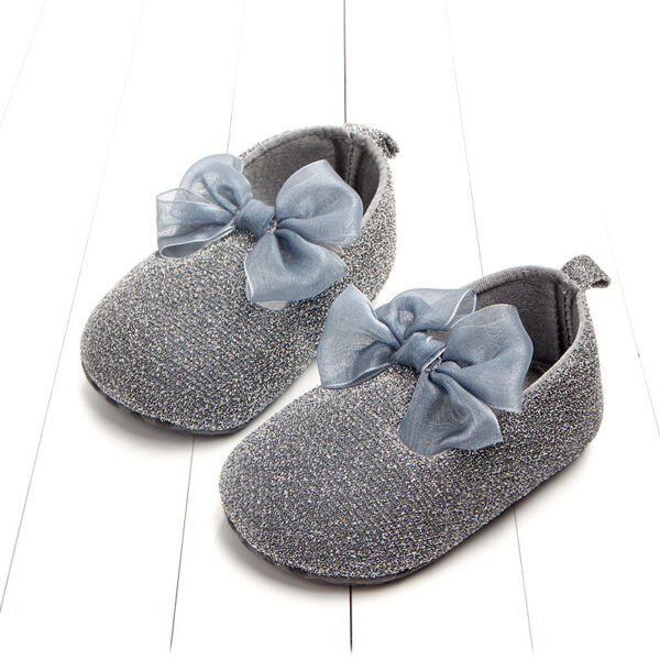 Shiny Ribbon Bow Female Baby Shoes Baby Shoes Toddler Shoes - Image 3