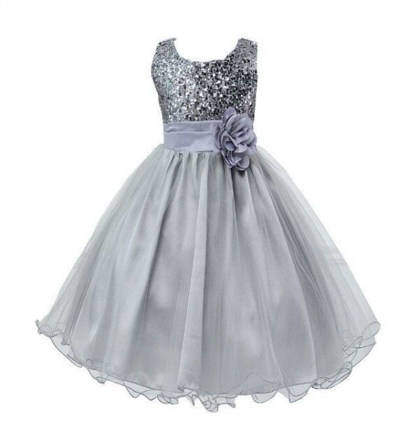 Baby Sequin Dress Flower Girl Wedding Princess Dress - Image 10