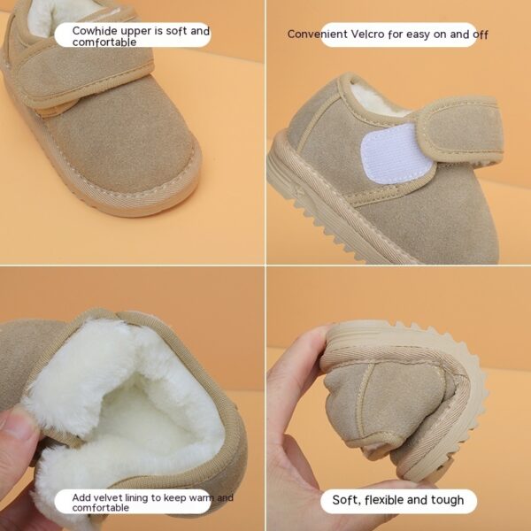 Fleece-lined Baby Snow Boots Baby Cotton Shoes - Image 9