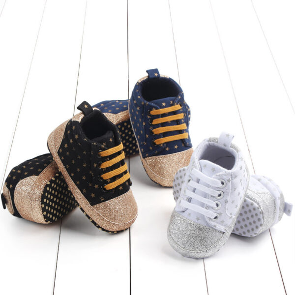 Baby sequined stars toddler shoes - Image 5