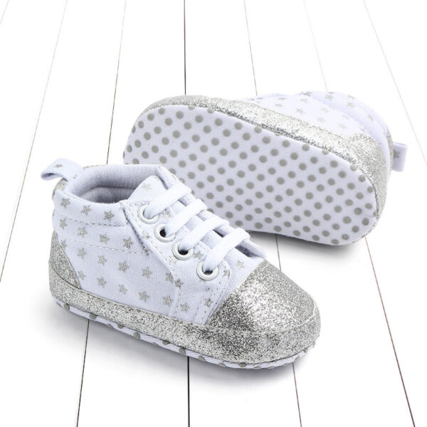 Baby sequined stars toddler shoes - Image 2