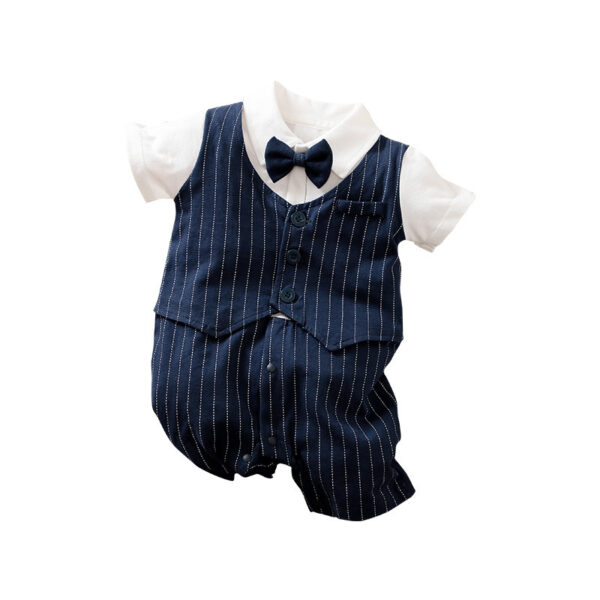 Summer Baby Boy Gentleman Jumpsuit - Image 5