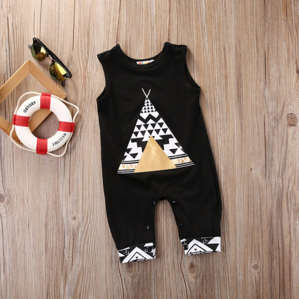 Cute Summer Baby Boy Girl Clothes Tribal Print