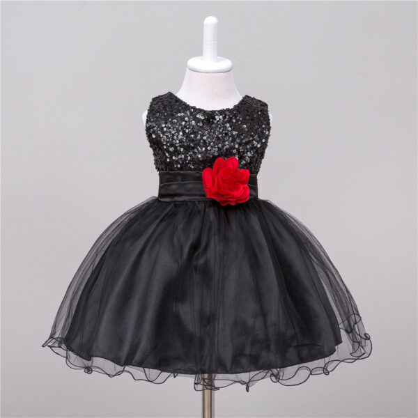 Baby Sequin Dress Flower Girl Wedding Princess Dress - Image 2