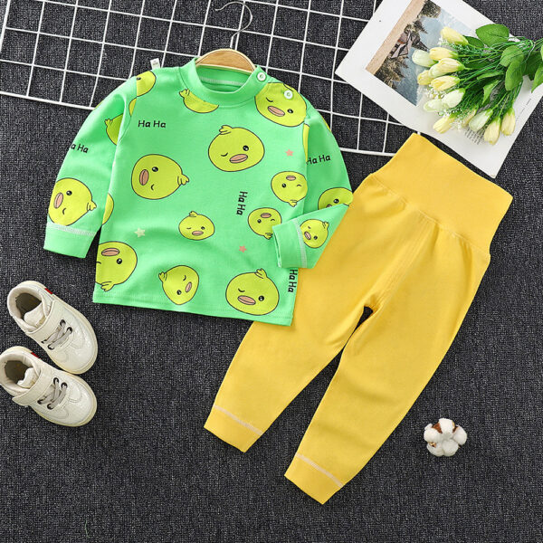 Toddler Boys And Girls Baby Autumn Clothes Long Trousers Home Service - Image 10