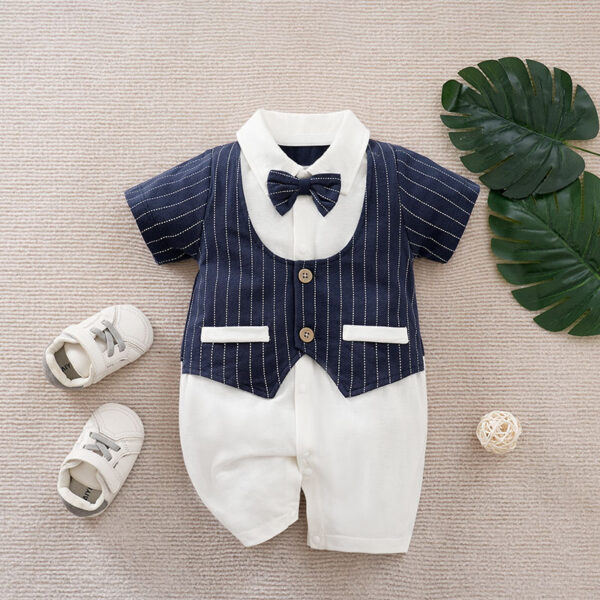 Summer Baby Boy Gentleman Jumpsuit - Image 10