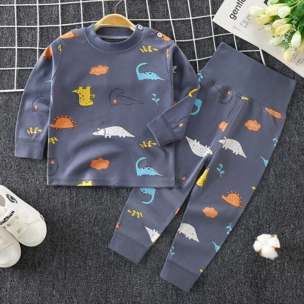 Toddler Boys And Girls Baby Autumn Clothes Long Trousers Home Service - Image 3