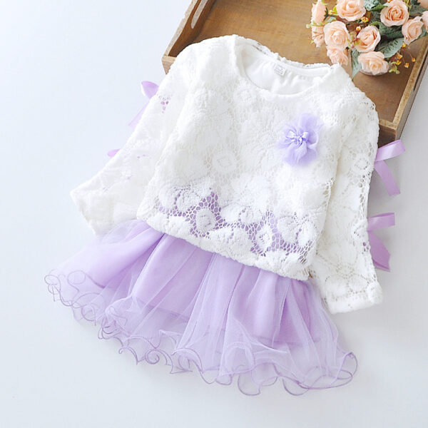 Wear a dress on behalf of autumn baby child Princess Dress girls dress baby clothes two piece autumn - Image 4