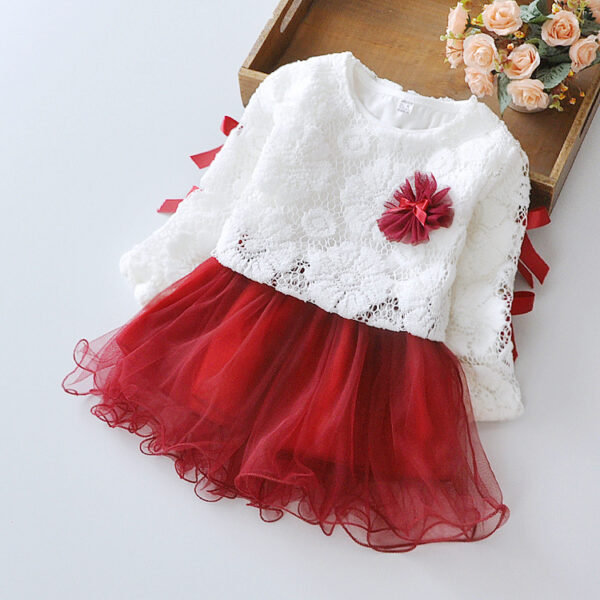 Wear a dress on behalf of autumn baby child Princess Dress girls dress baby clothes two piece autumn - Image 6