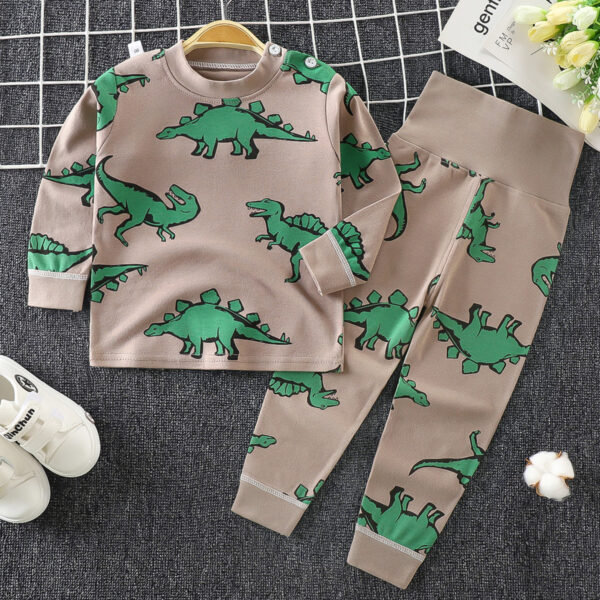 Toddler Boys And Girls Baby Autumn Clothes Long Trousers Home Service - Image 6