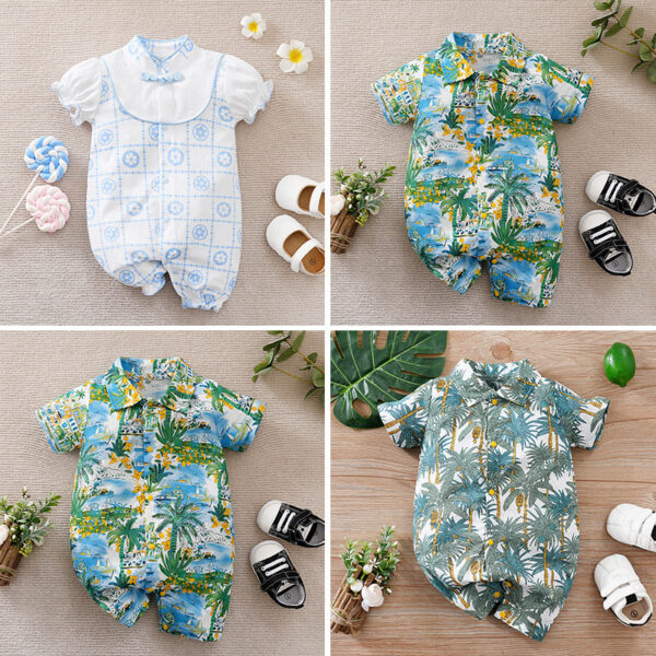 Summer Baby Boy Gentleman Jumpsuit - Image 3