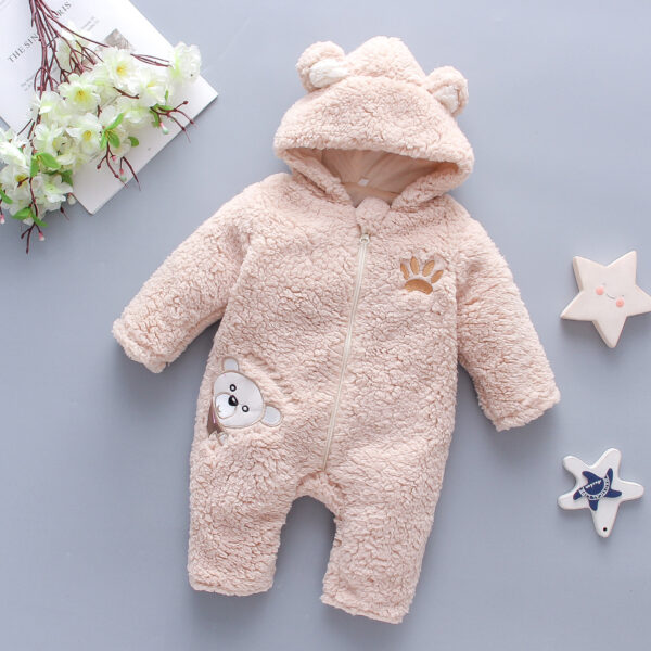 Winter Baby Boy Girl Romper Cotton Clothes - Image 3