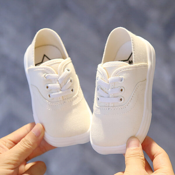 Canvas Shoes Korean Board Shoes Boys Baby White Shoes - Image 5