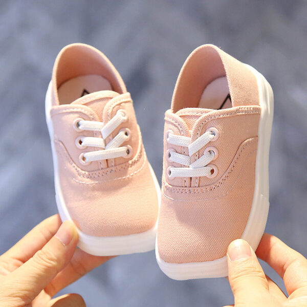 Canvas Shoes Korean Board Shoes Boys Baby White Shoes - Image 4