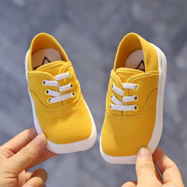 Canvas Shoes Korean Board Shoes Boys Baby White Shoes - Image 6