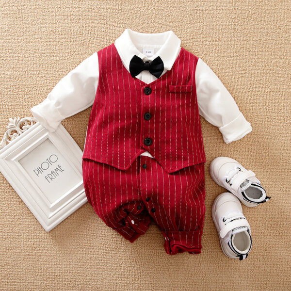 Baby Autumn Clothing Clothes Baby Boy Rompers - Image 3