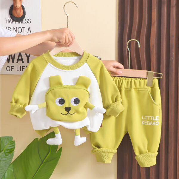 Baby Boy Autumn Clothes Suit Western Style - Image 3