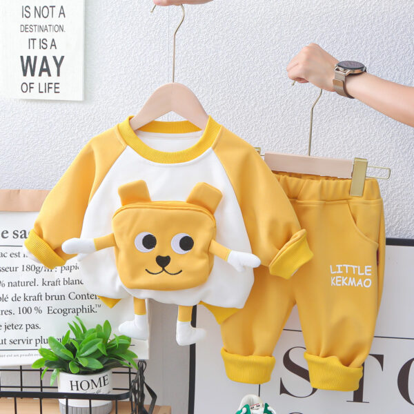 Baby Boy Autumn Clothes Suit Western Style - Image 2