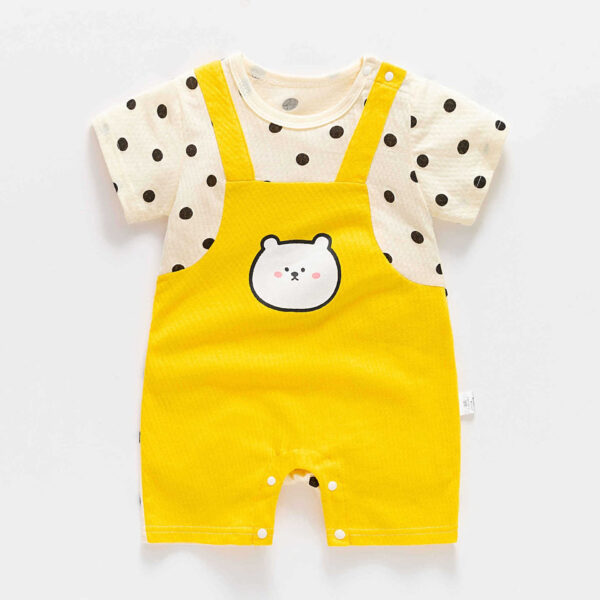 Baby Boy Jumpsuit Summer Short Sleeve Thin Toddler Clothes Cotton - Image 8