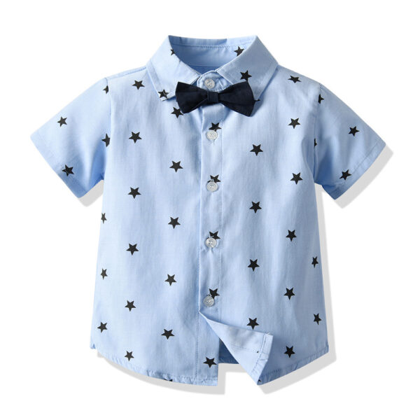 Children's Clothing Summer New Children's Korean Style One Piece Dropshipping Baby Boy Boy's Waistcoat Short Sleeve Shirt Children Birthday Clothes - Image 9