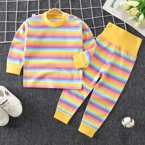 Toddler Boys And Girls Baby Autumn Clothes Long Trousers Home Service - Image 4