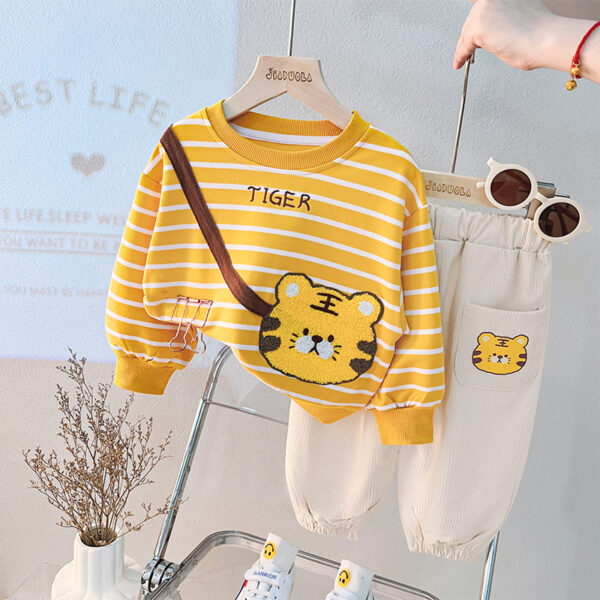 Baby Boy Spring Months Clothes Split Girl Suit - Image 7